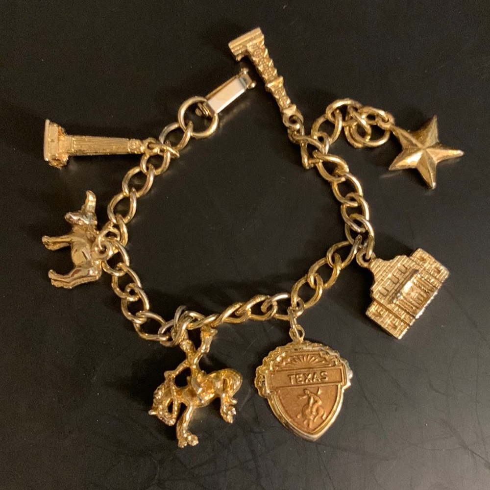 Vintage Texas, Horse, Alamo” Bracelet